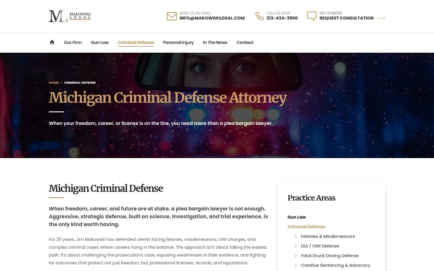 Makowski Legal — Michigan Gun Law & Criminal Defense slide 4